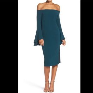 NWT Bardot Solange Teal Dress